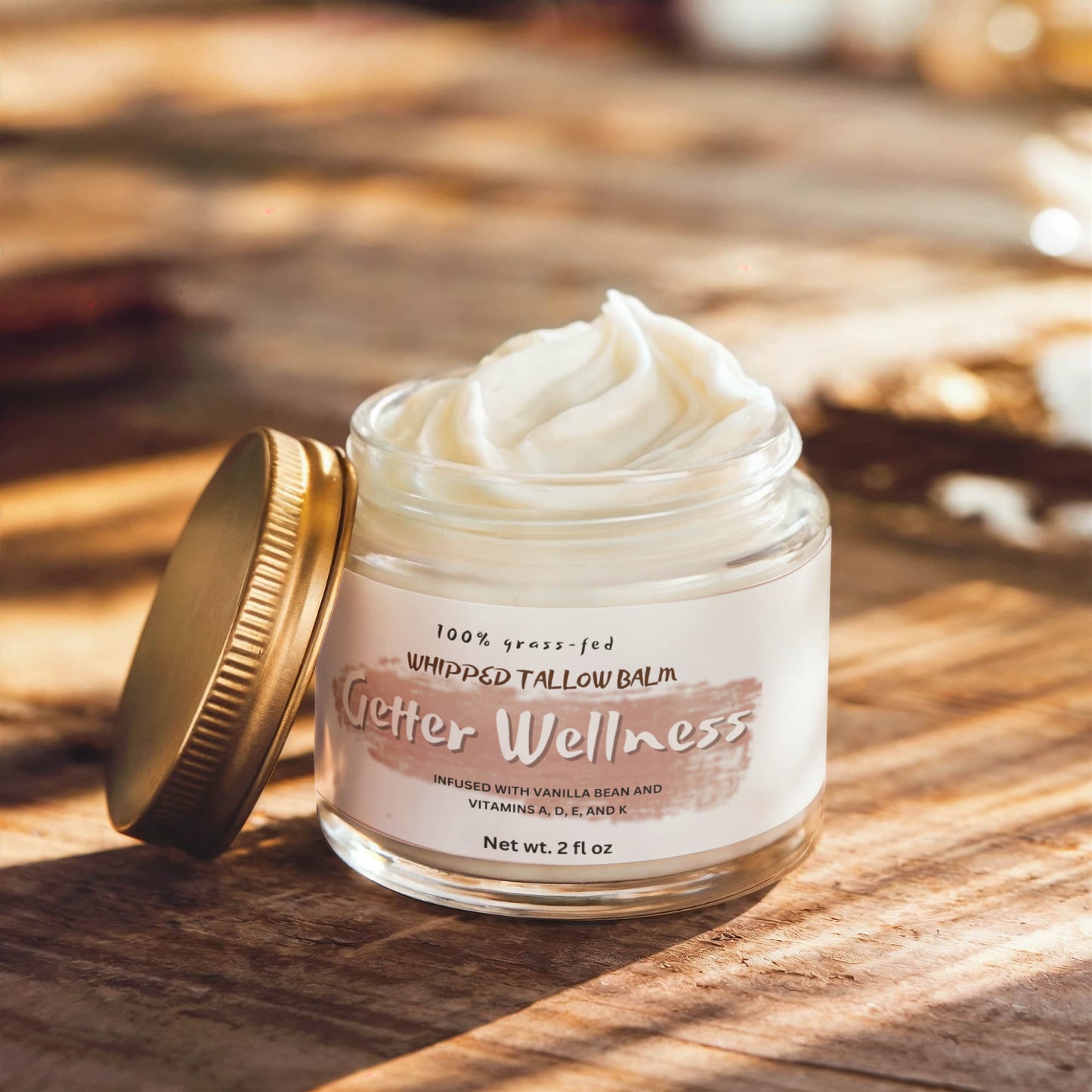 Whipped Grass-Fed Tallow Balm with Vanilla Bean