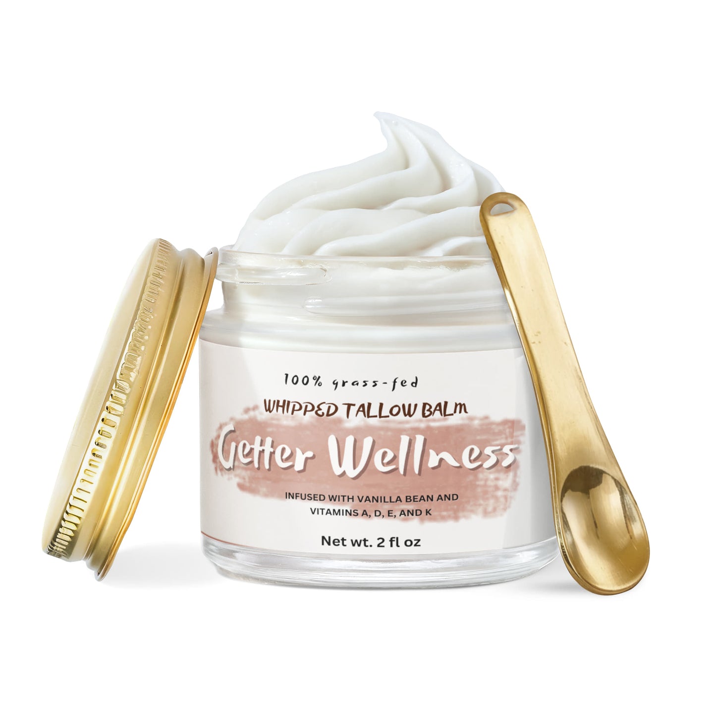 Whipped Grass-Fed Tallow Balm with Vanilla Bean