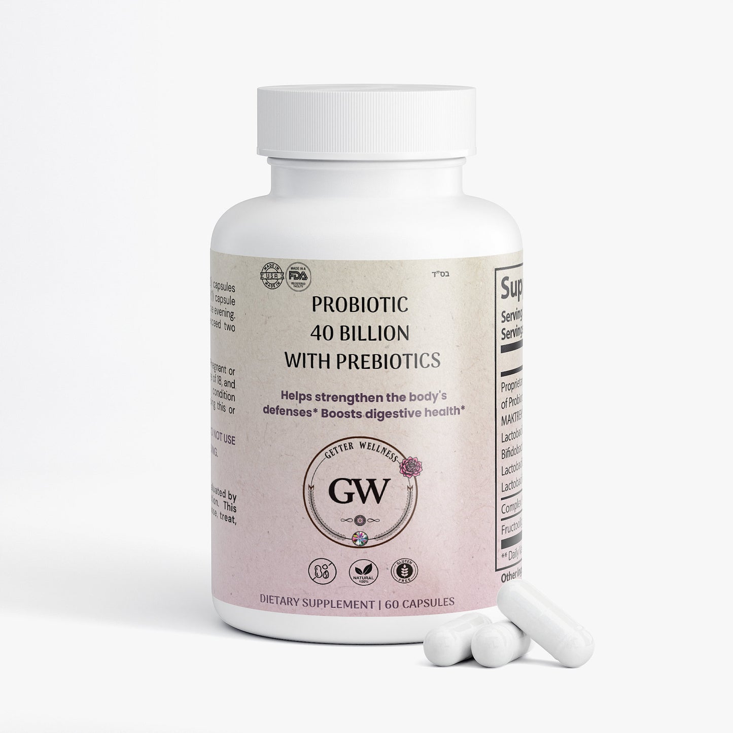 Probiotic 40 Billion with Prebiotics