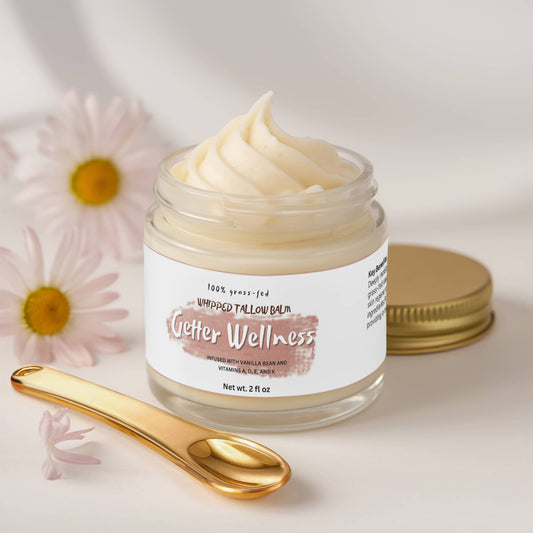 Whipped Grass-Fed Tallow Balm with Vanilla Bean