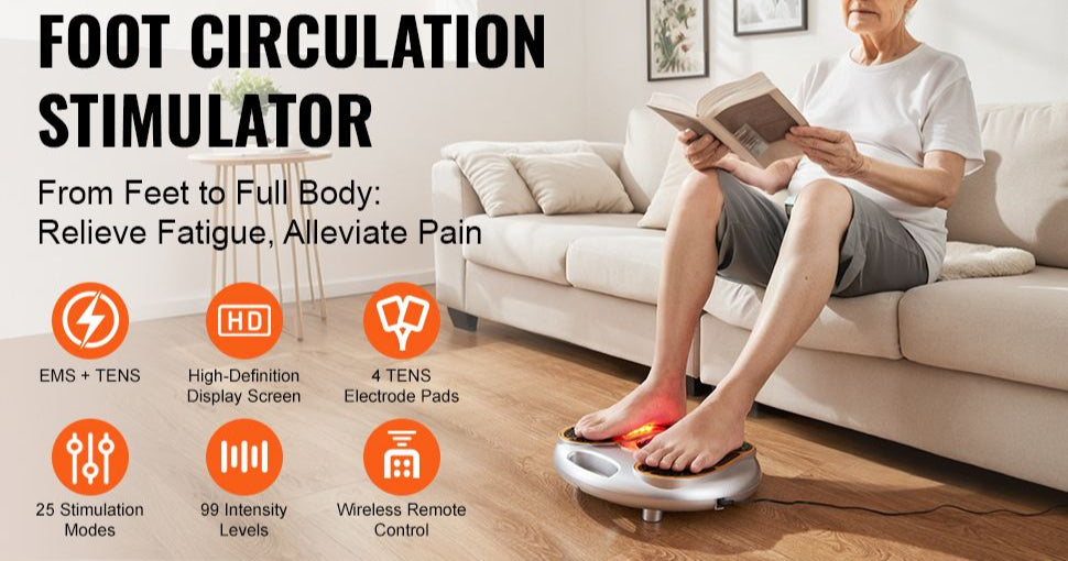 EMS & TENS Foot Massager 25 Modes
